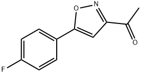 3-ACETYL-5(4-FLUOROPHENYL)-ISOXAZOLE 结构式