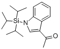 3-ACETYL-N-TRIISOPROPYLSILYL INDOLE 结构式