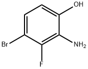 2-氨基-4-溴-3-氟苯酚 结构式