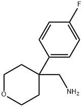 [4-(4-氟苯基)四氢吡喃-4-基]甲胺 结构式