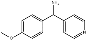 (4-甲氧基苯基)(吡啶-4-基)甲胺 结构式