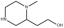 2-(1-甲基哌嗪-2-基)乙醇 结构式