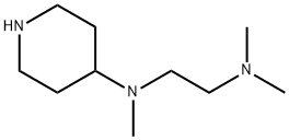 N,N,N'-TRIMETHYL-N'-PIPERIDIN-4-YL-ETHANE-1,2-DIAMINE 结构式