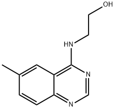 2-((6-甲基喹唑啉-4-基)氨基)乙烷-1-醇 结构式