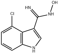 N-HYDROXY-4-CHLORO-1H-INDOLE-3-CARBOXAMIDINE 结构式