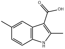 1H-Indole-3-carboxylic  acid,  2,5-dimethyl- 结构式