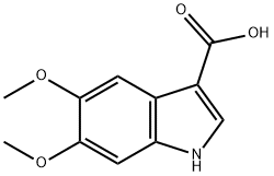 1H-Indole-3-carboxylic  acid,  5,6-dimethoxy- 结构式
