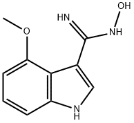 N-HYDROXY-4-METHOXY-1H-INDOLE-3-CARBOXAMIDINE 结构式