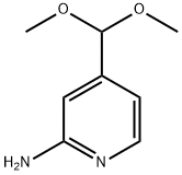 4-(二甲氧甲基)吡啶-2-胺 结构式