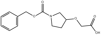 1-CBZ-3-吡咯烷氧乙酸 结构式