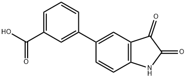 3-(1-Oxo-2,3-dihydro-inden-4-yl)benzoic acid 结构式