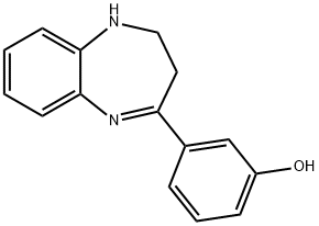 3-(4,5-DIHYDRO-3H-BENZO[B][1,4]DIAZEPIN-2-YL)-PHENOL 结构式