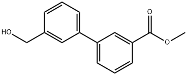 Methyl 3-(3-hydroxymethylphenyl)benzoate 结构式