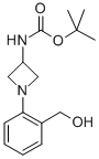 [1-(2-HYDROXYMETHYL-PHENYL)-AZETIDIN-3-YL]-CARBAMIC ACID TERT-BUTYL ESTER 结构式
