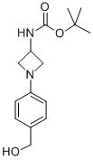 [1-(4-HYDROXYMETHYL-PHENYL)-AZETIDIN-3-YL]-CARBAMIC ACID TERT-BUTYL ESTER 结构式