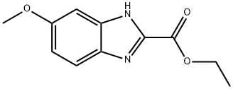 6-甲氧基-1H-苯并[D]咪唑-2-甲酸乙酯 结构式