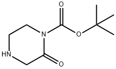 1-BOC-2-氧代哌嗪 结构式