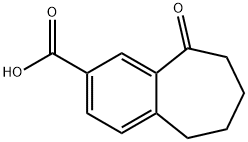 9-氧代-6,7,8,9-四氢-5H-苯并[7]环烯-2-羧酸 结构式
