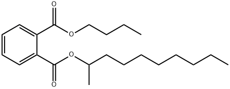 邻苯二甲酸丁基正葵酯 结构式