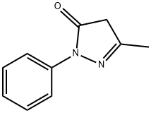 1-苯基-3-甲基-5-吡唑酮 结构式