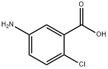 5-氨基-2-氯苯甲酸 结构式