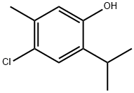 4-氯-2-异丙基-5-甲基苯酚 结构式