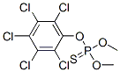 Thiophosphoric acid O,O-dimethyl O-(pentachlorophenyl) ester 结构式