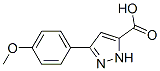 3-(4-甲氧基苯)-1H-吡唑-5-羧酸 结构式