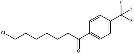 7-CHLORO-1-OXO-1-(4-TRIFLUOROMETHYLPHENYL)HEPTANE 结构式