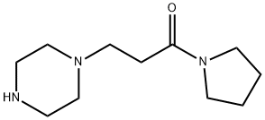 Pyrrolidine, 1-[1-oxo-3-(1-piperazinyl)propyl]- 结构式