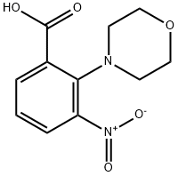2-(吗啉-4-基)-3-硝基苯甲酸 结构式
