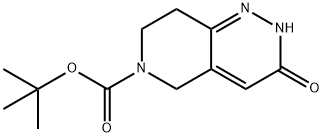 3-氧代-3,5,7,8-四氢吡啶并[4,3-C]哒嗪-6(2H)-羧酸叔丁酯 结构式