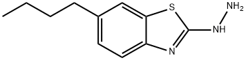 6-BUTYL-2(3H)-BENZOTHIAZOLONE HYDRAZONE 结构式