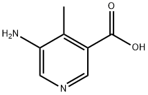 5-氨基-4-甲基烟酸 结构式
