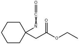 2-(1-异氰酸基环己基)乙酸乙酯 结构式