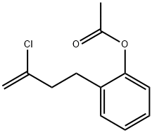 4-(2-ACETOXYPHENYL)-2-CHLORO-1-BUTENE 结构式