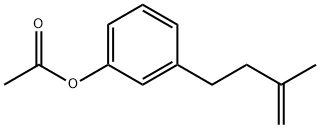 4-(3-ACETOXYPHENYL)-2-METHYL-1-BUTENE 结构式