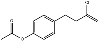 4-(3-氯丁-3-烯-1-基)乙酸苯酯 结构式