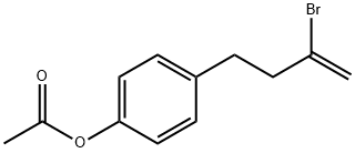 4-(4-ACETOXYPHENYL)-2-BROMO-1-BUTENE 结构式