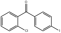 (2-氯苯基)(4-碘苯基)甲酮 结构式