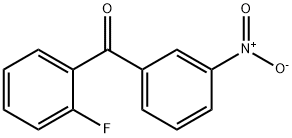 (2-氟苯基)(3-硝基苯基)甲酮 结构式