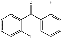 (2-氟苯基)(2-碘苯基)甲酮 结构式