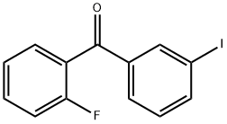 (2-氟苯基)(3-碘苯基)甲酮 结构式