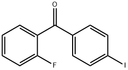 (2-氟苯基)(4-碘苯基)甲酮 结构式