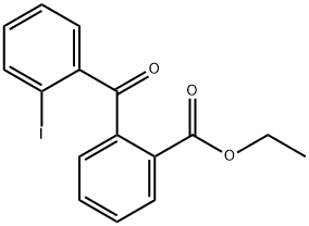 2-(2-碘苯甲酰基)苯甲酸乙酯 结构式