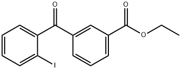 3-ETHOXYCARBONYL-2'-IODOBENZOPHENONE 结构式