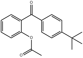 2-(4-(叔丁基)苯甲酰基)苯乙酸酯 结构式