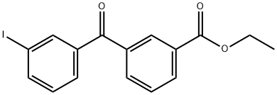 3-ETHOXYCARBONYL-3'-IODOBENZOPHENONE 结构式