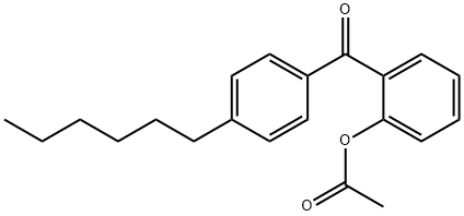 2-ACETOXY-4'-HEXYLBENZOPHENONE 结构式