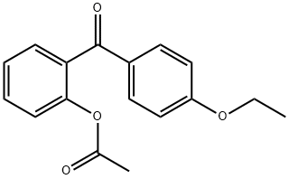 2-ACETOXY-4'-ETHOXYBENZOPHENONE 结构式